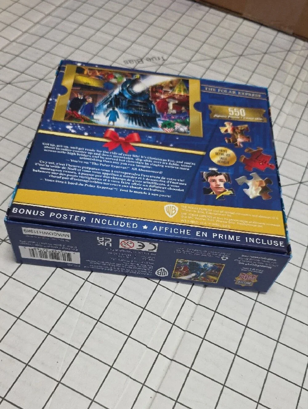MasterPieces The Polar Express 550-Piece Jigsaw Puzzle - Blue Box, NIB 24
